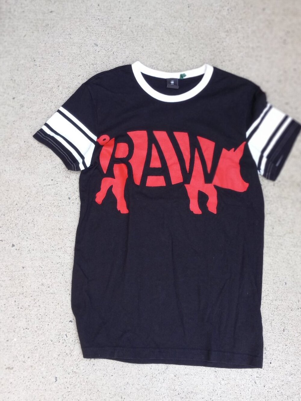 G Star Raw Black, Red, White Pig w Chinese Calligraphy (M)